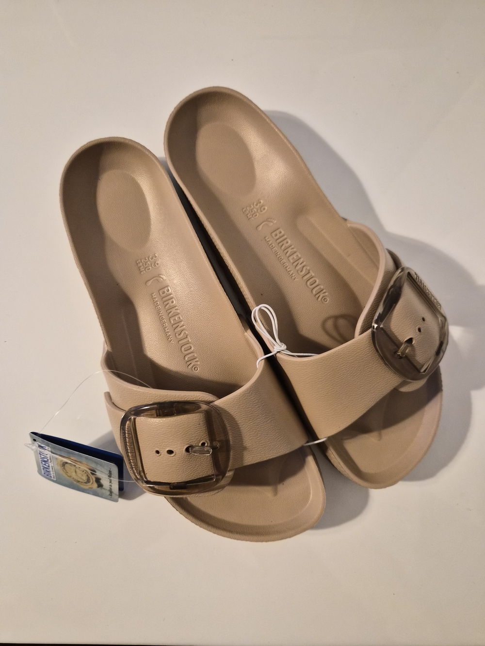 Birkenstock  Slide Sandals - Nude/Tan